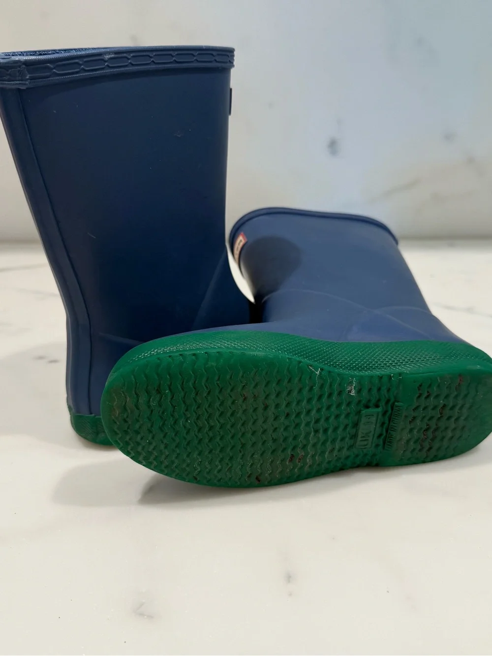 Hunter Kids First Classic Rain Boot Peak Blue/Hyper Green